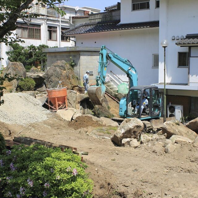 造園工事現場